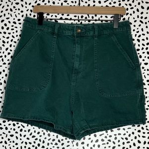 universal thread | green denim shorts